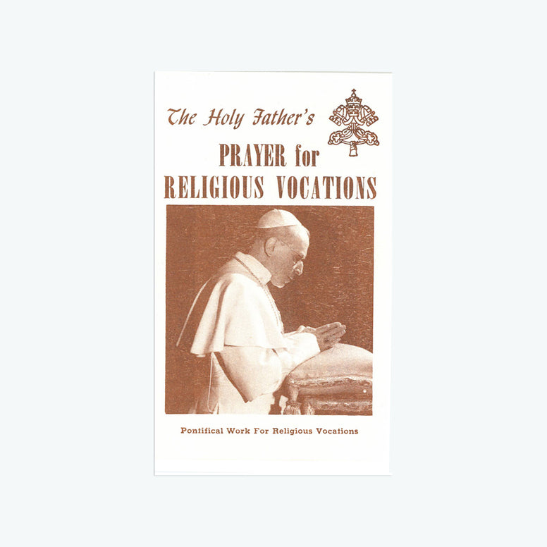 Holy Father's Prayer for Religious Vocations