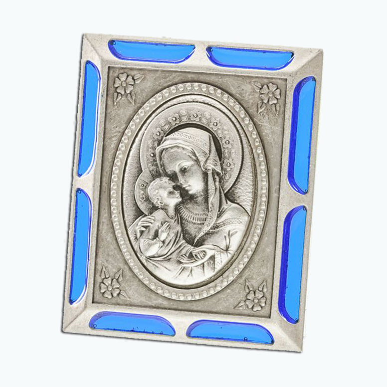 Madonna & Child Metal Plaque