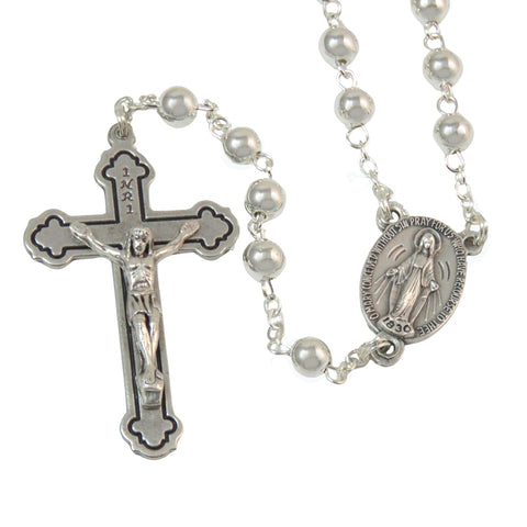 Silver Plated Rosary