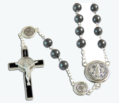 Hematite St. Benedict Rosary