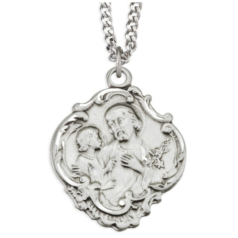 St. Joseph Sterling Baroque: 24" chain