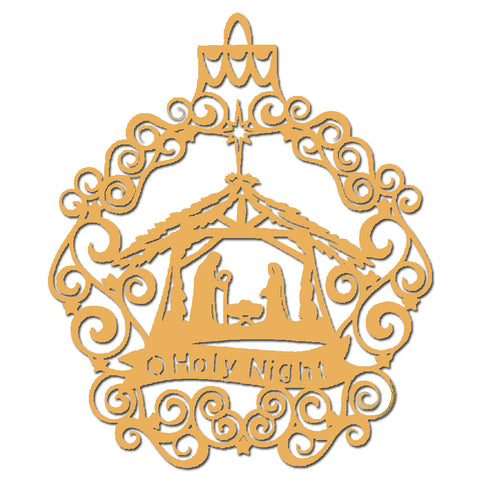 O Holy Night: Brass Ornament