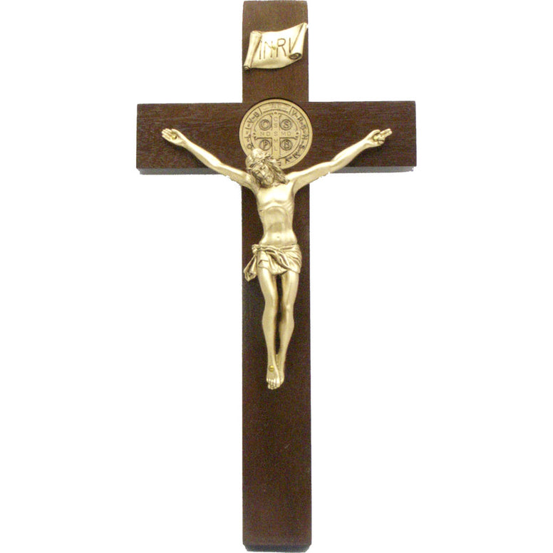 12" St. Benedict Crucifix: Gold