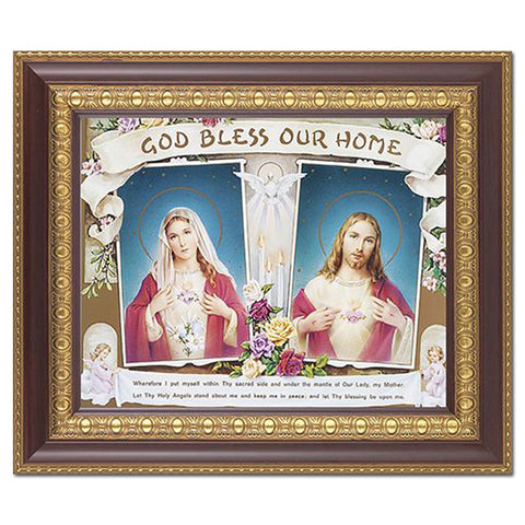 House Blessing: 11" x 13" Cherry Frame