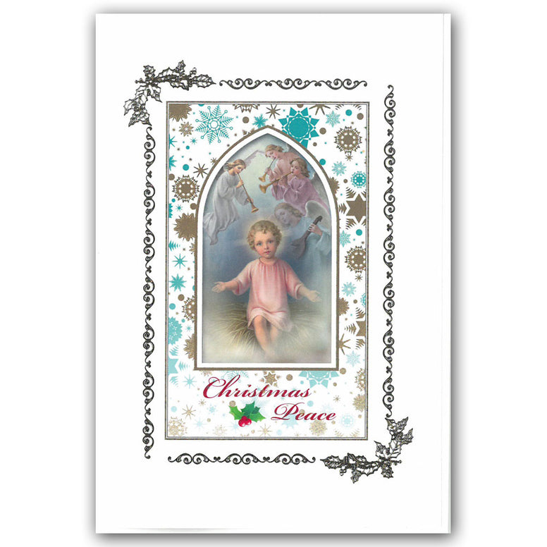 Infant with Joyful Angels: Single Card