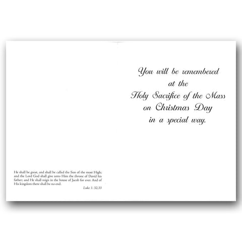 Christmas Mass Remembrance Card