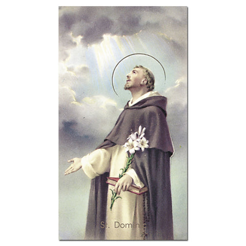 St. Dominic Holy Card