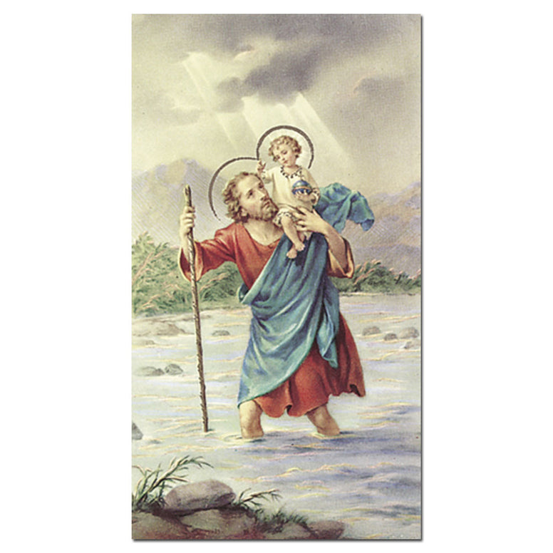 St. Christopher Holy Card