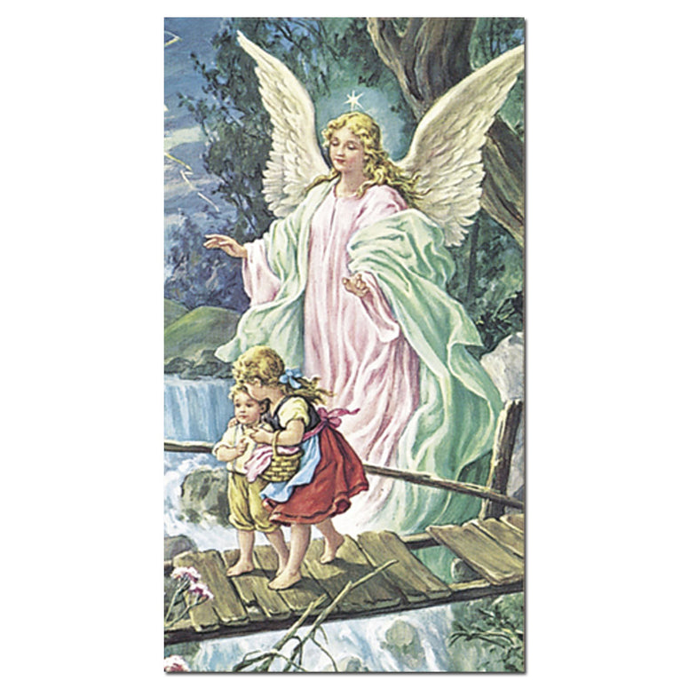 Guardian Angel Holy Card