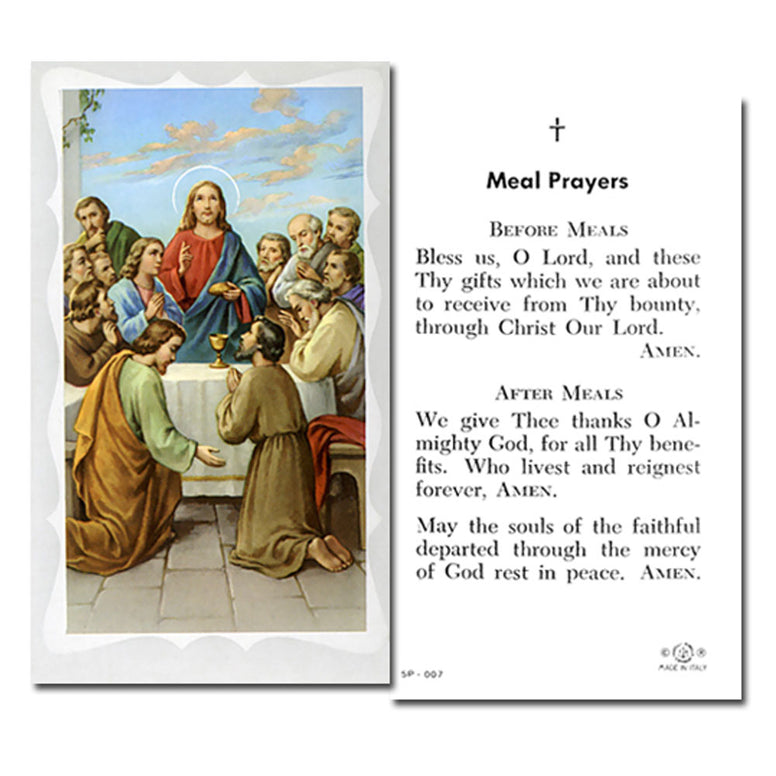 Last Supper Holy Card