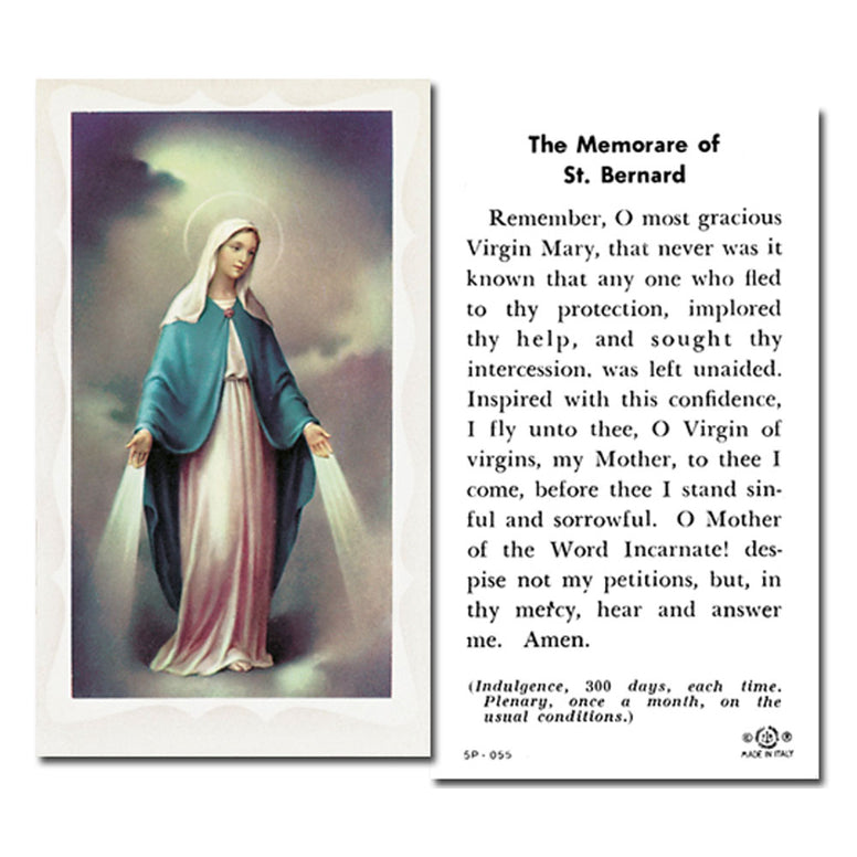 Our Lady of Grace Holy Card