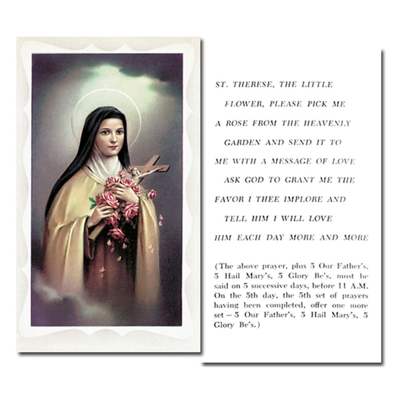 St. Therese Holy Card