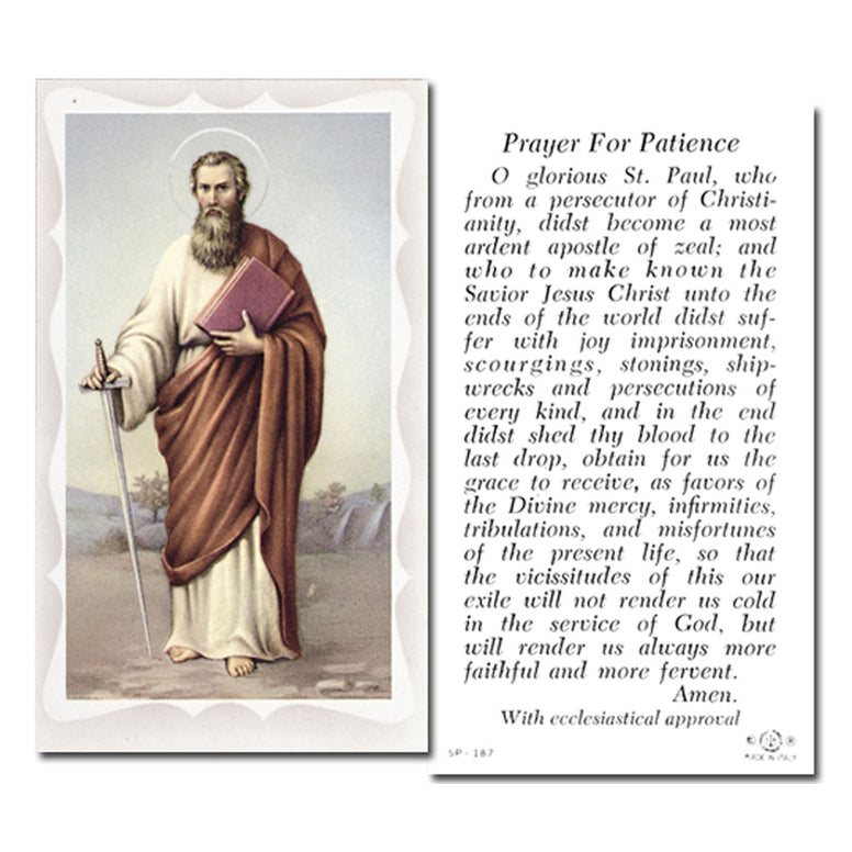 St. Paul Holy Card