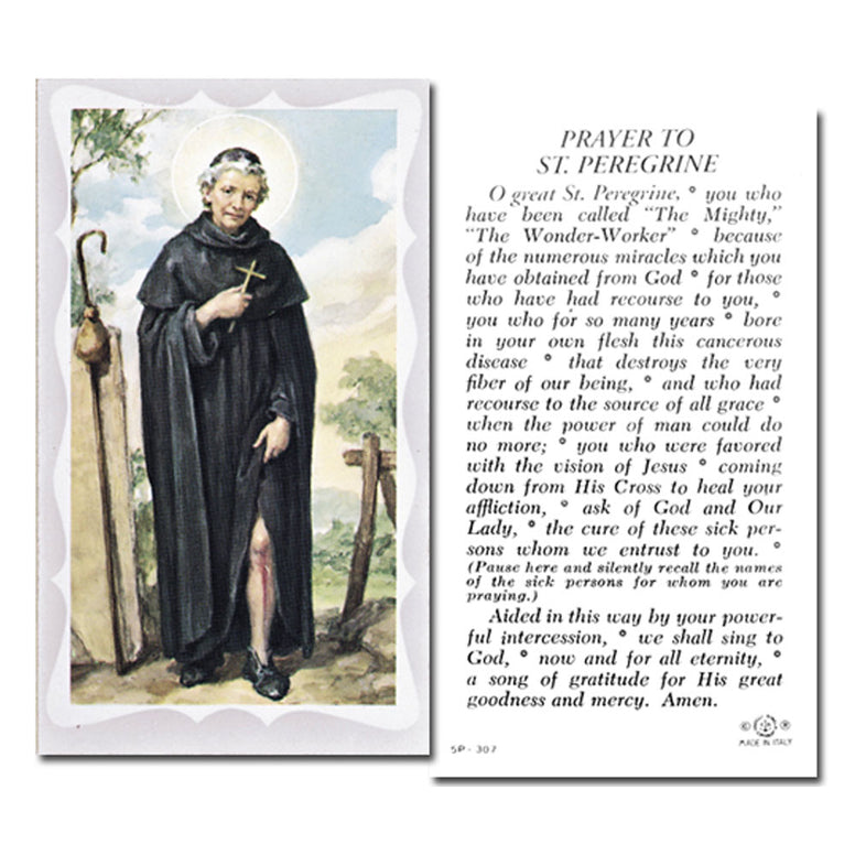 St. Peregrine Holy Card