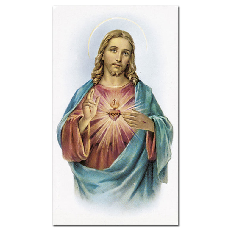 Sacred Heart of Jesus Holy Card