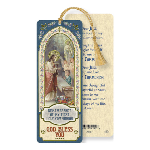 Laminated Bookmark: First Communion BOY