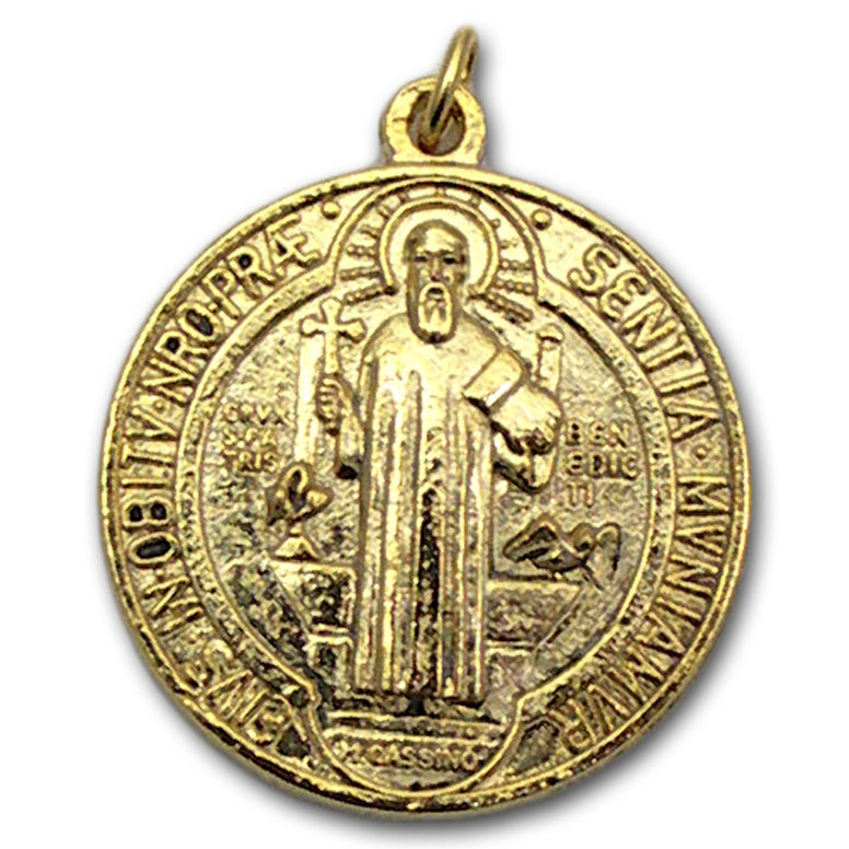 Gold Plated St. Benedict Medal