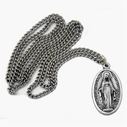 1.25" Miraculous Medal on Chain