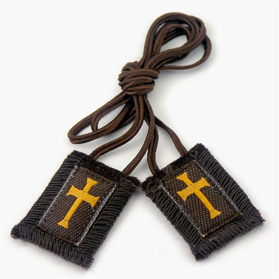 Crusader Scapular: Brown Cord