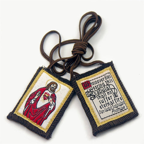 Brown Scapular - Sacred Heart