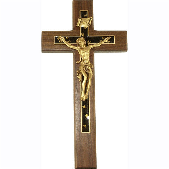 10" Walnut Crucifix