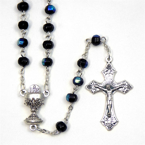 First Communion Crystal Rosary