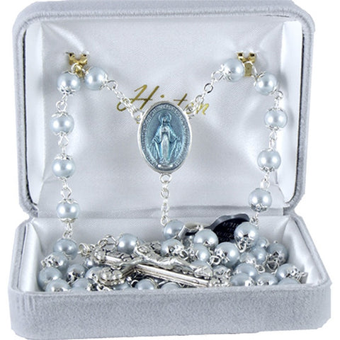 Blue Pearl Rosary