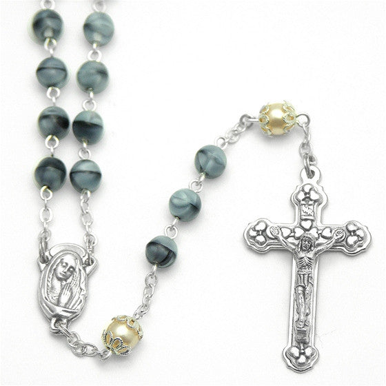 Swirl Rosary: Grey