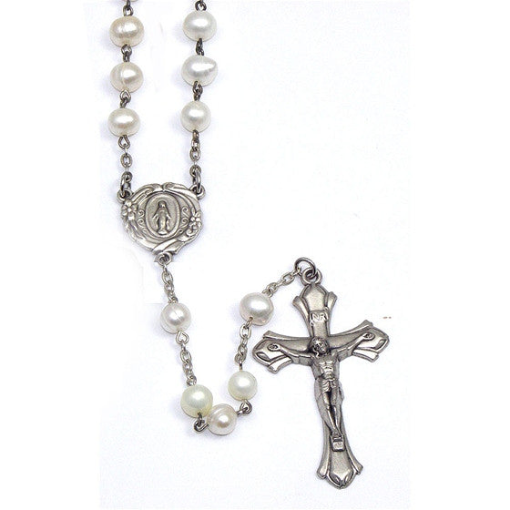 White Pearl Rosary