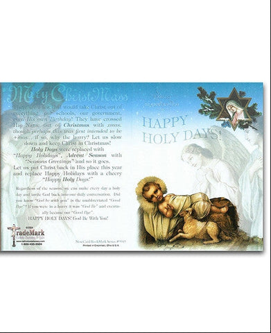 Happy Holy Days Note Card