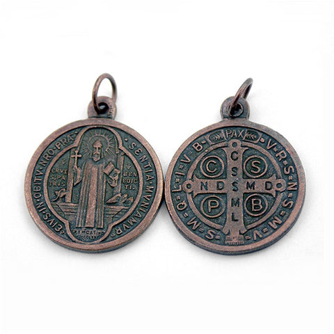 Large Brass St. Benedict Medal