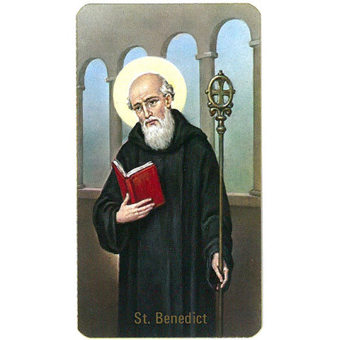 St. Benedict Holy Card