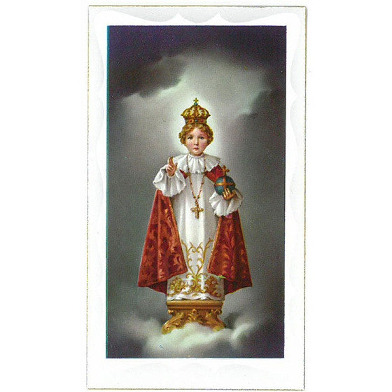 Infant of Prague Holy Card