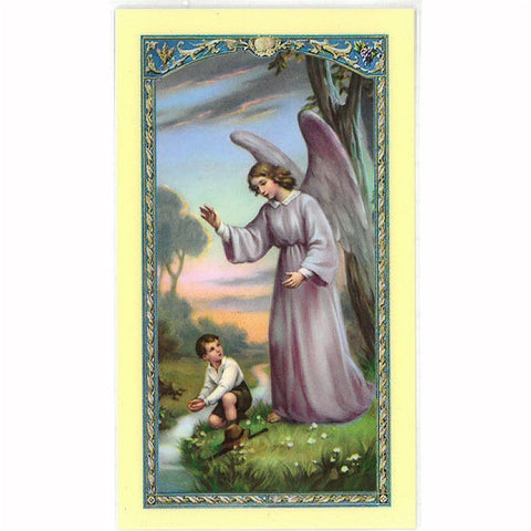 Guardian Angel Laminated Holy Card