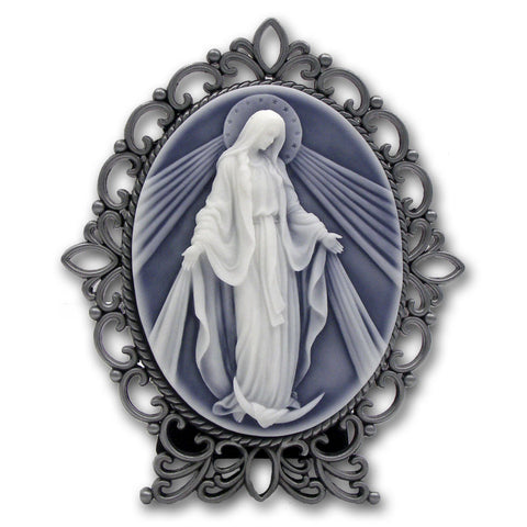 Our Lady of Grace Cameo Desk Stand