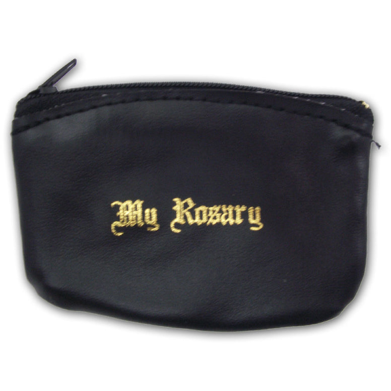 Vinyl Rosary Case: Black