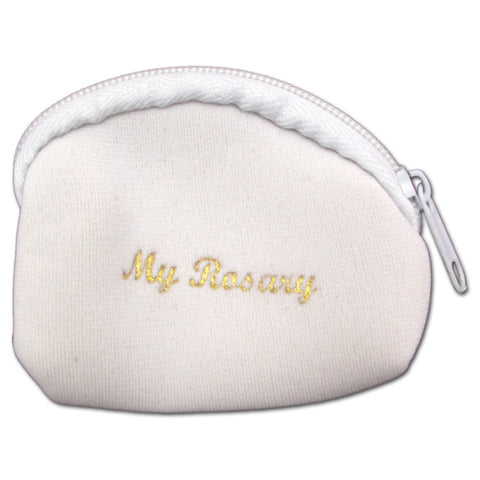 Neoprene Rosary Case: White