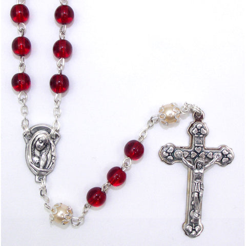 Garnet Rosary: 6 mm