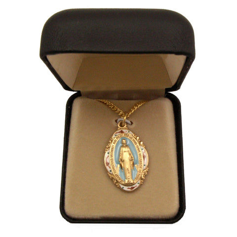 Miraculous Medal: Gold plated w/18" chain