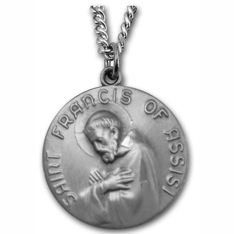 St. Francis of Assisi Sterling Medal