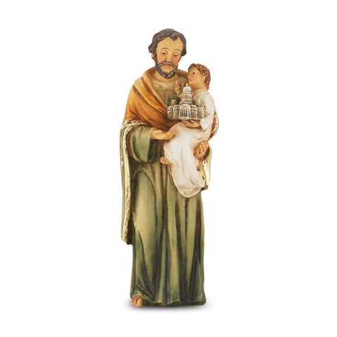 St. Joseph: 4" Handpainted