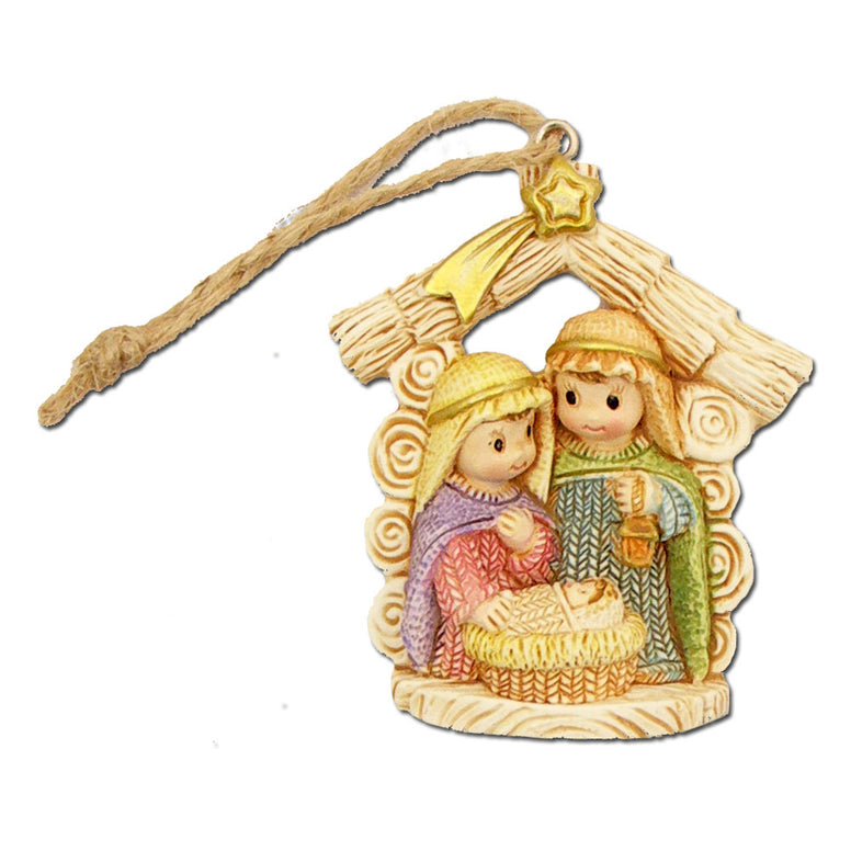 Nativity Yarn Ornament