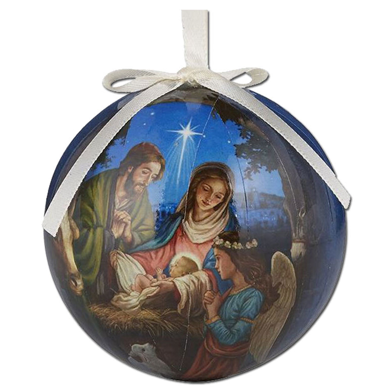 Peace on Earth Decoupage Ornament