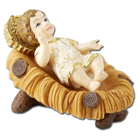 Infant Jesus with Crib: 5"