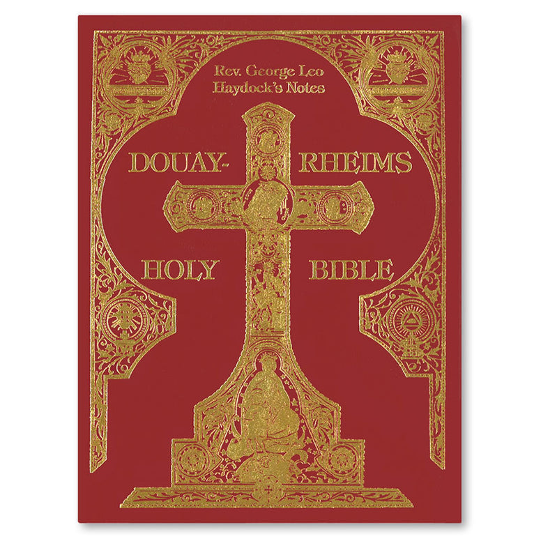 Douay-Rheims Haydock Bible: Burgundy