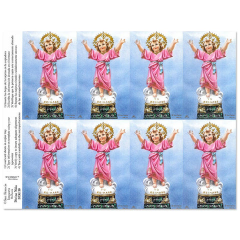 Divino Nino Holy Cards