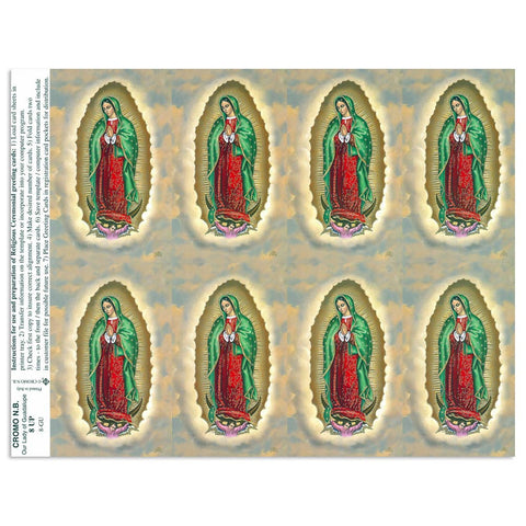 Our Lady of Guadalupe Holy Cards