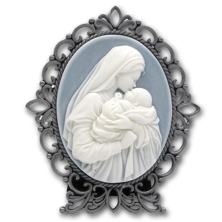 Mother's Kiss Cameo Desk Stand